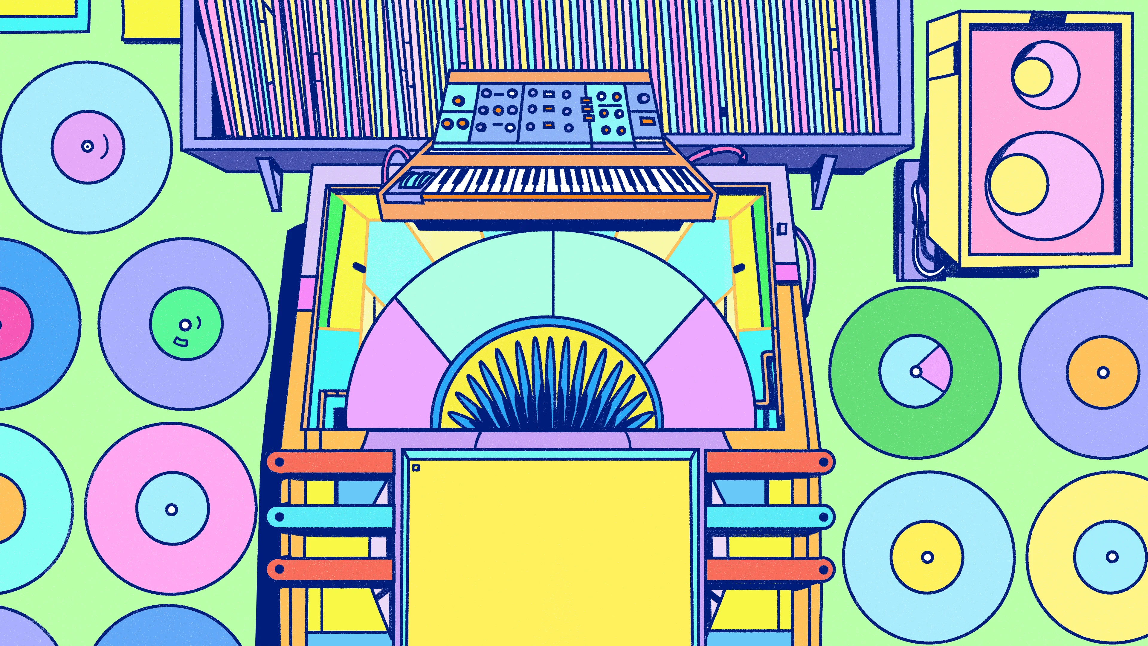 Illustration of a jukebox